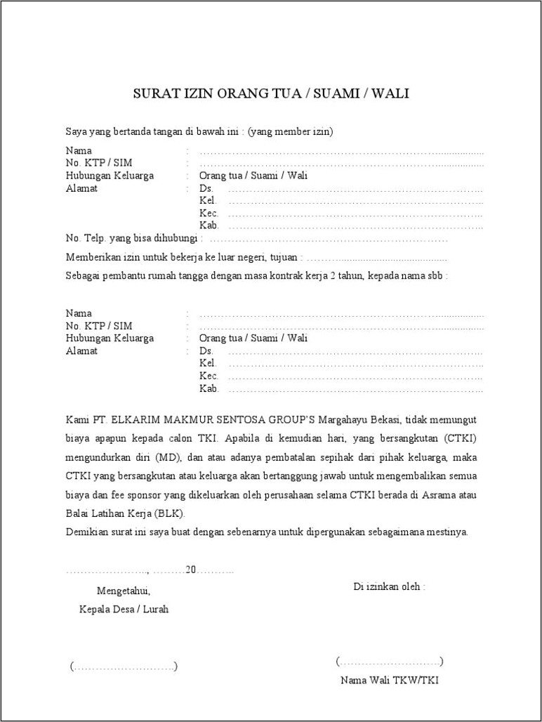 Contoh Surat Pernyataan Pembatalan Pengunduran Diri