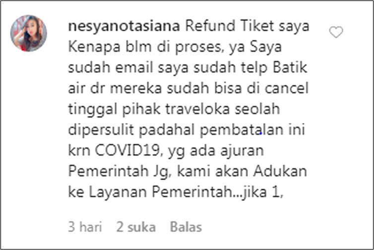 Contoh Surat Pernyataan Pembatalan Tiket