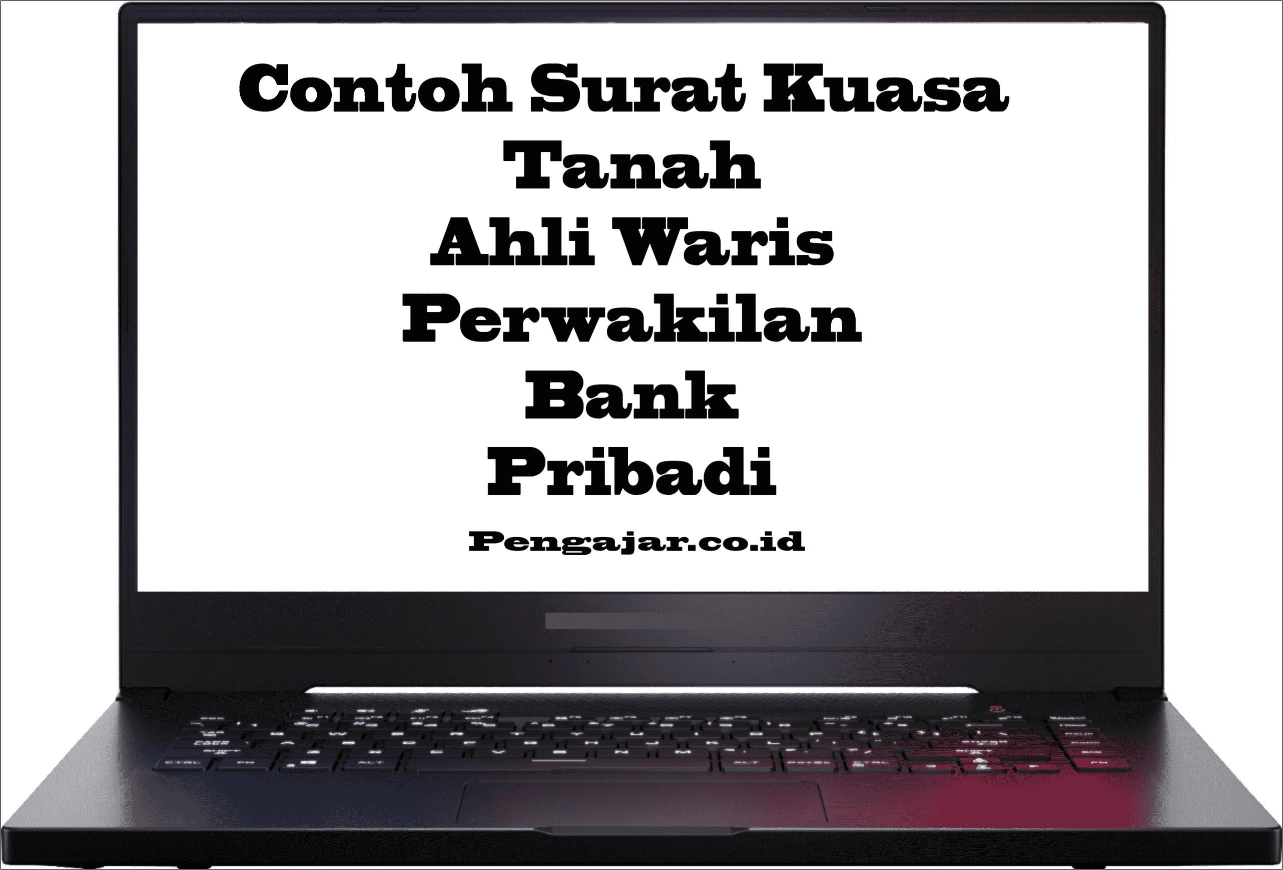 Contoh Surat Pernyataan Perwakilan