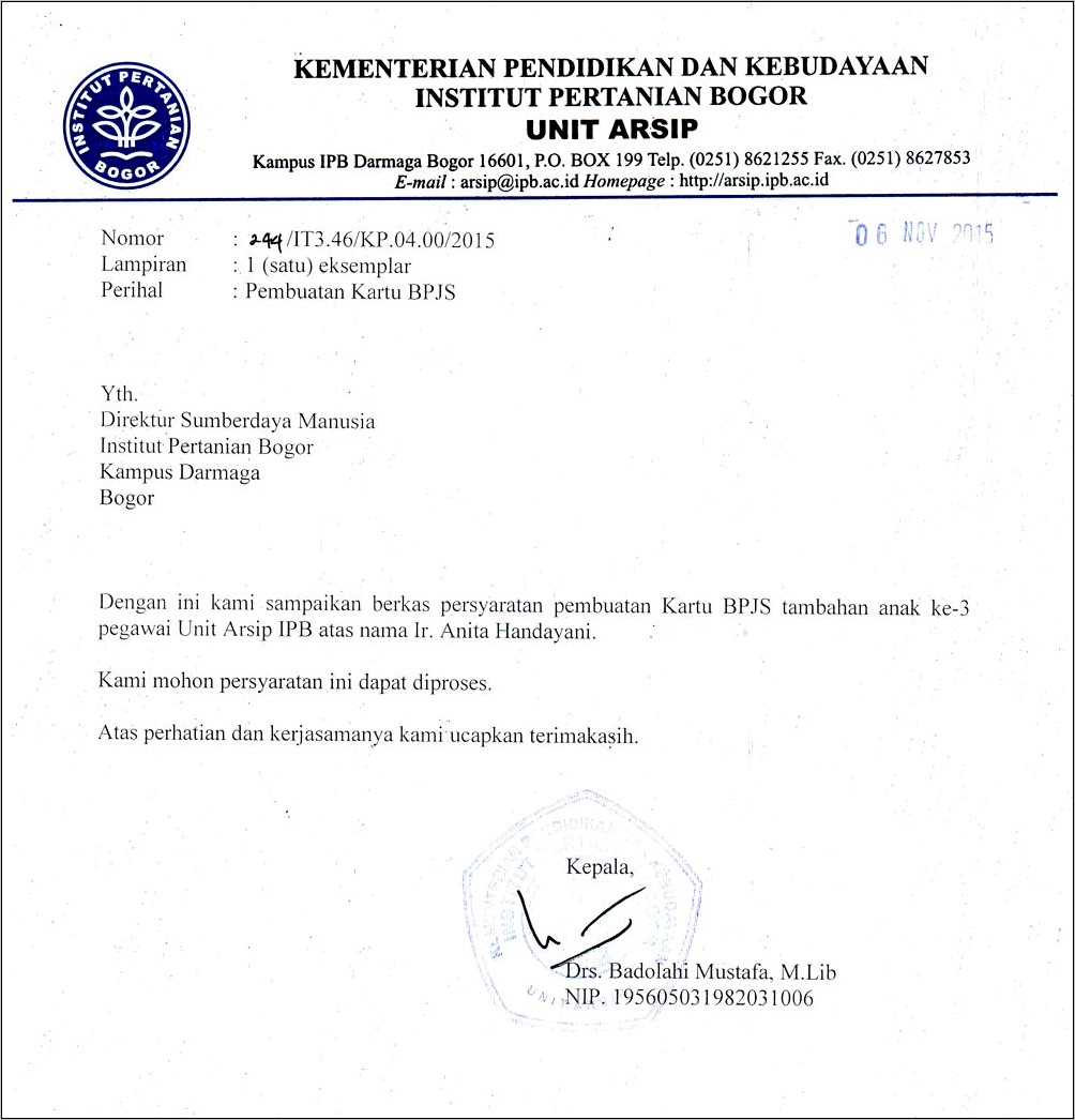 Contoh Surat Pernyataan Tidak Ikut Bpjs