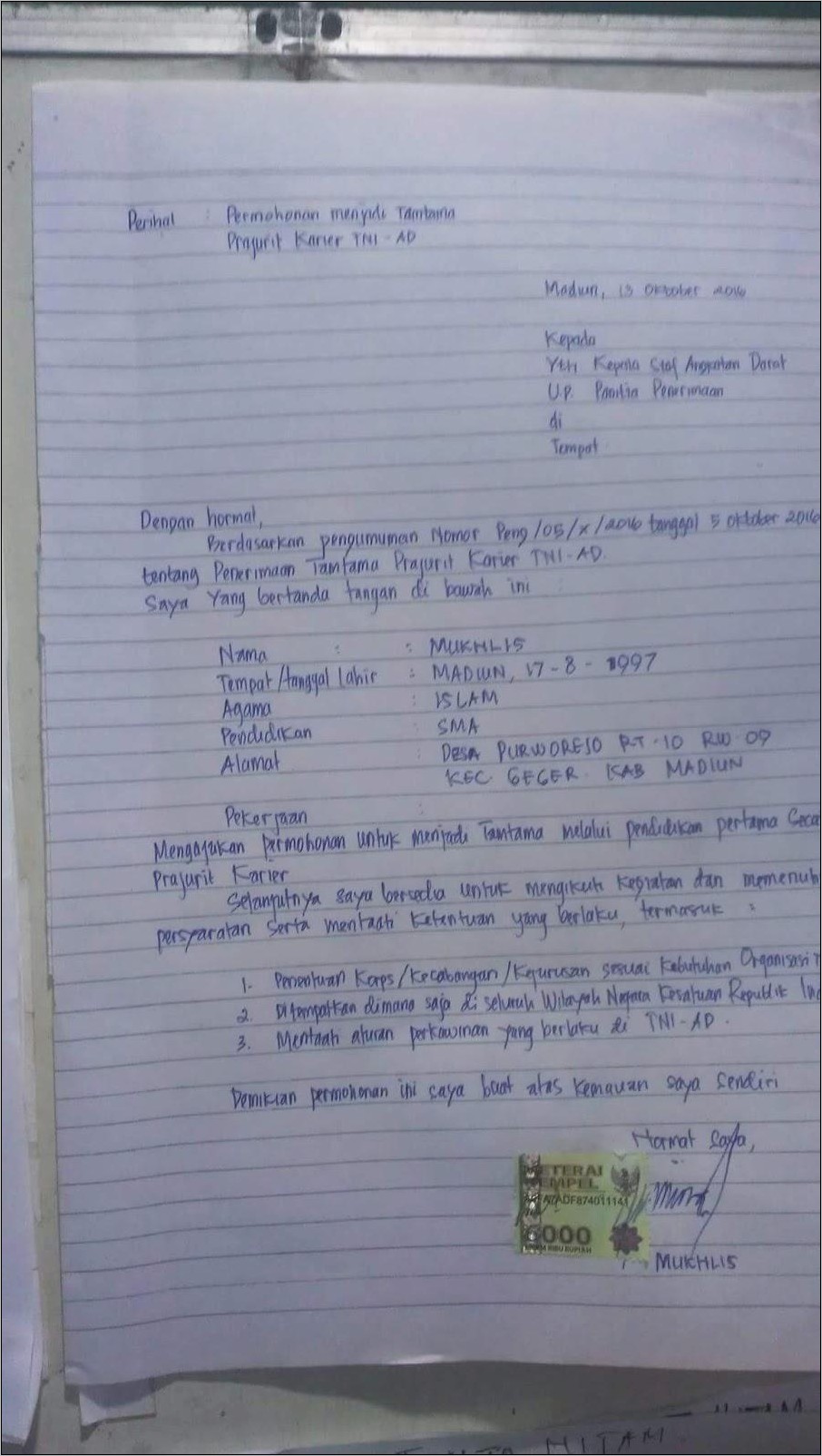 Contoh Surat Pernyataan Yayasan