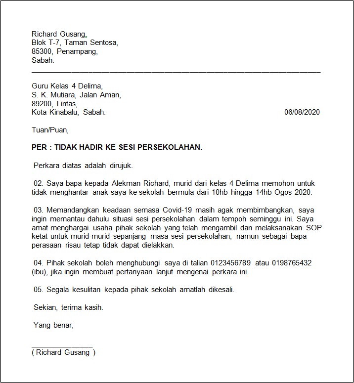 Contoh Surat Rasmi Permohonan Temujanji Surat Permohonan Desain