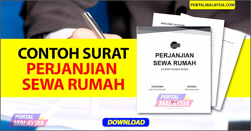 Surat Perjanjian Sewa Rumah Contoh