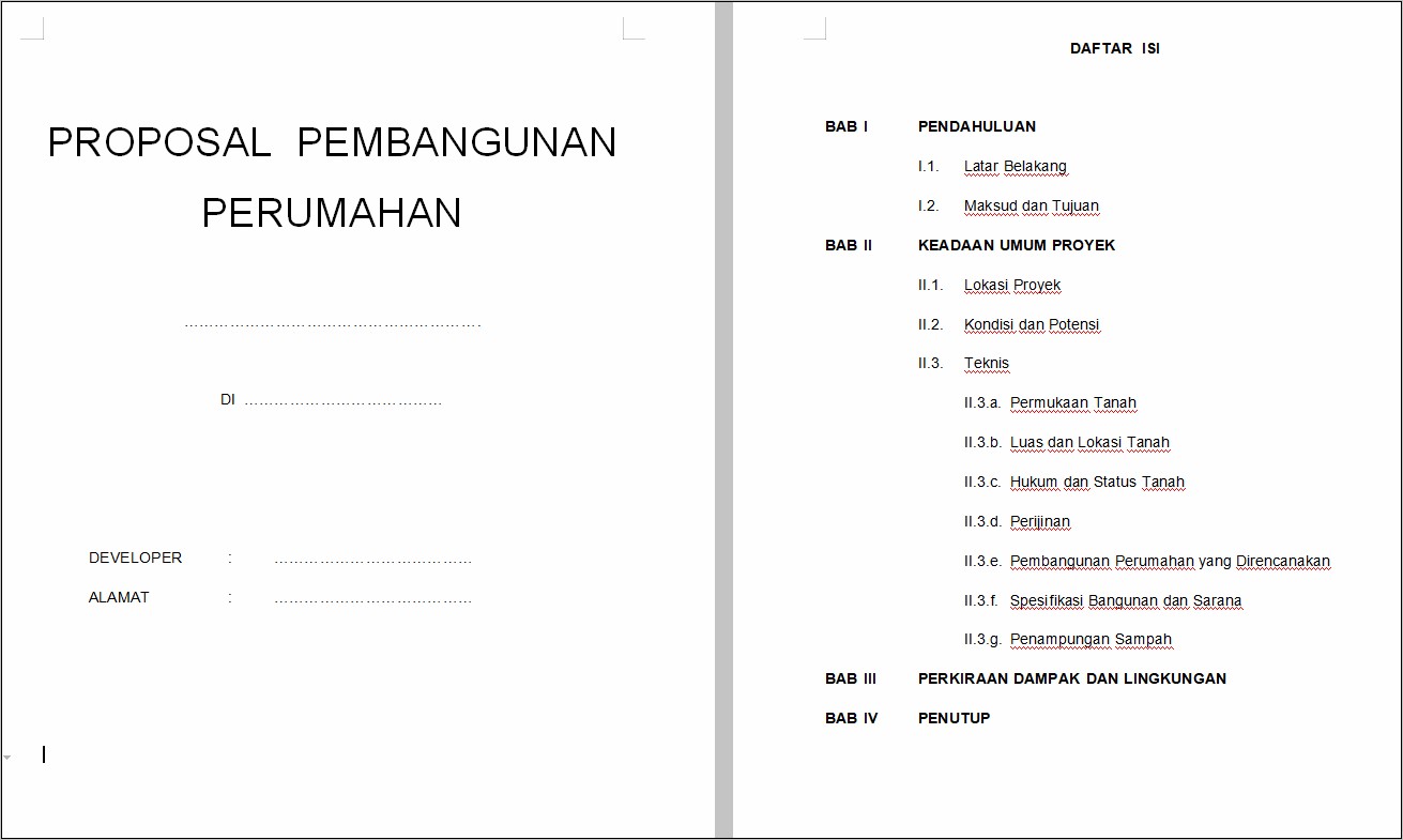 Contoh Format Penulisan Surat Izin Pendirian Perumahan