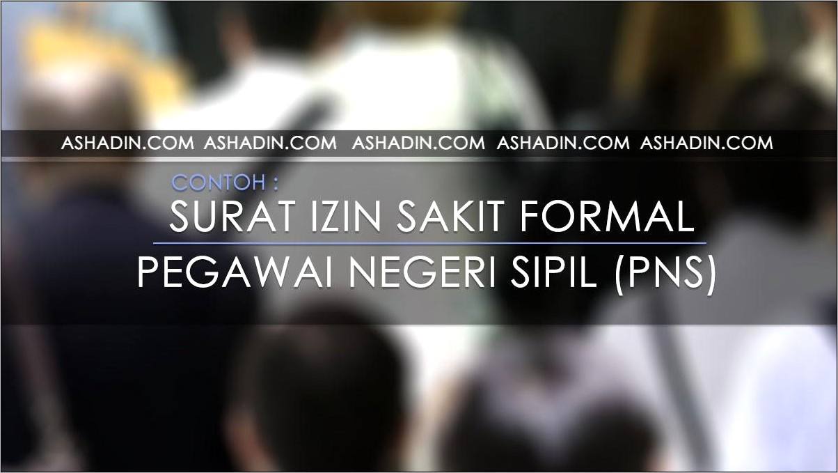 Contoh Penulisan Amplop Surat Izin Sakit