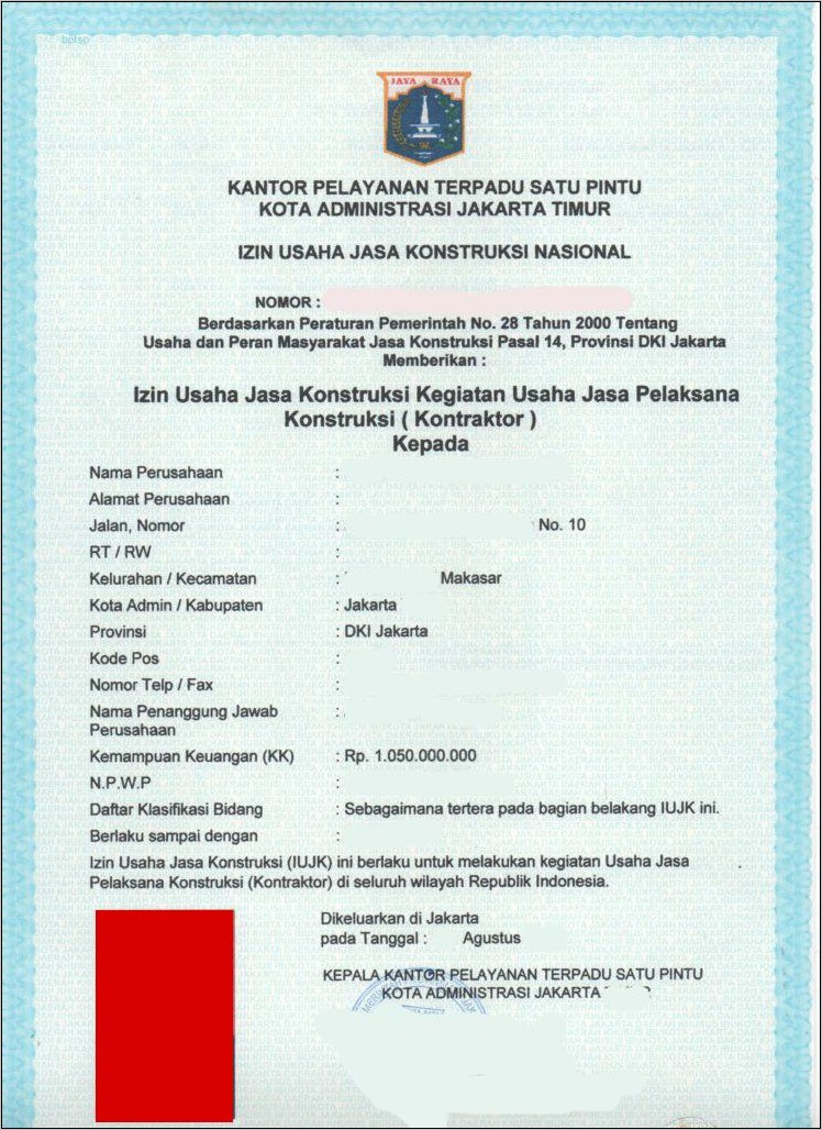 Contoh Siup Surat Izin Usaha Perdagangan 2019