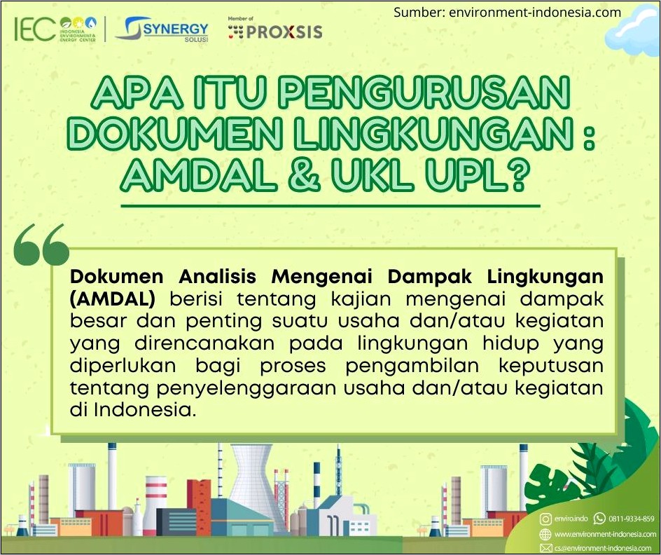 Contoh Surat Amdal Dan Izin Lingkungan