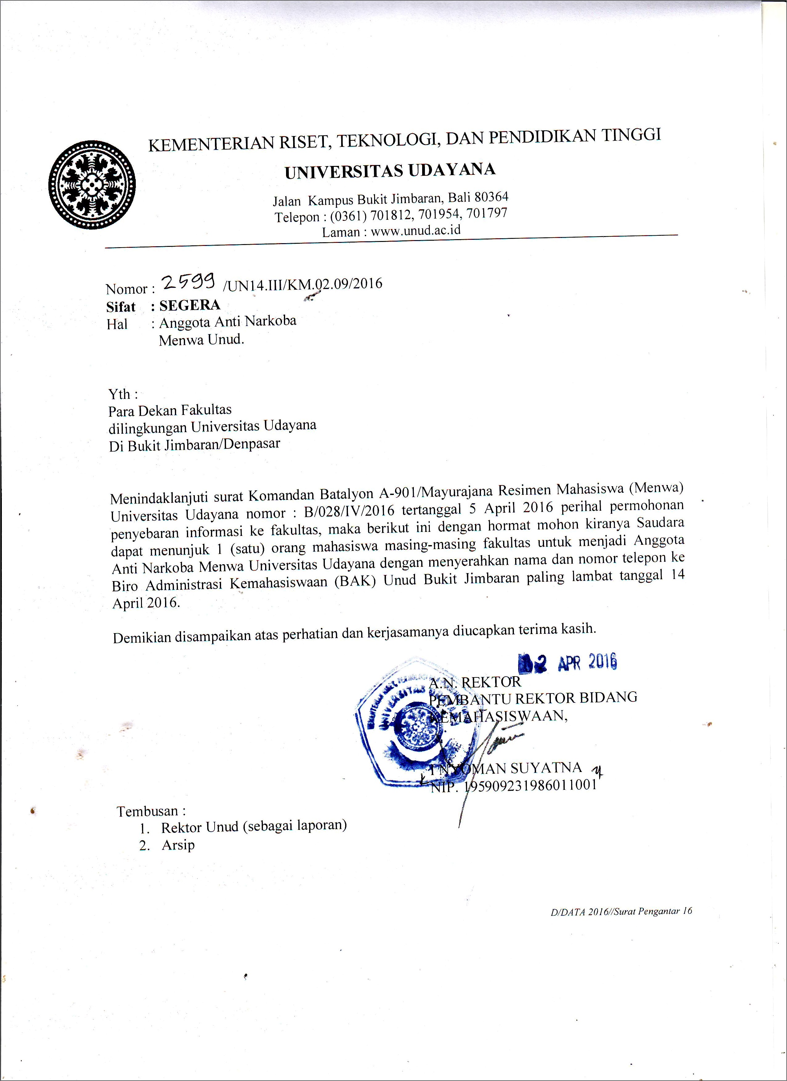 Contoh Surat Bem Dan Dpm Mengundang Mahasiswa
