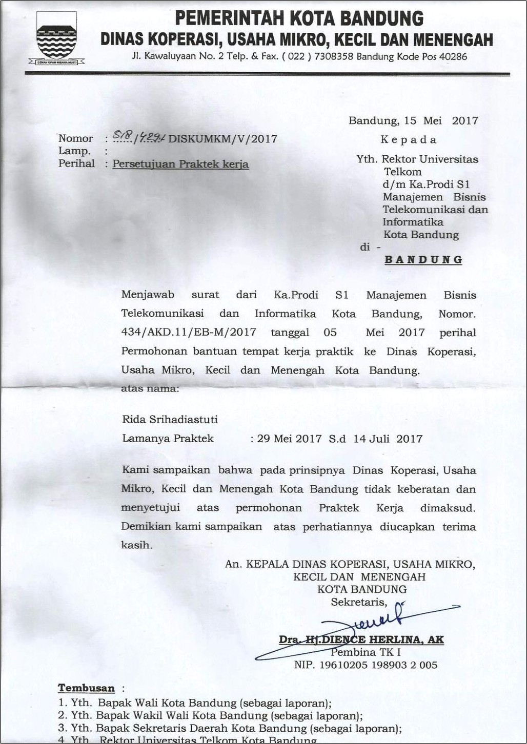Contoh Surat Izin Dari Koperasi