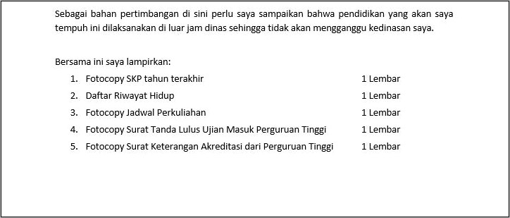 Contoh Surat Izin Dari Perguruan Tinggi