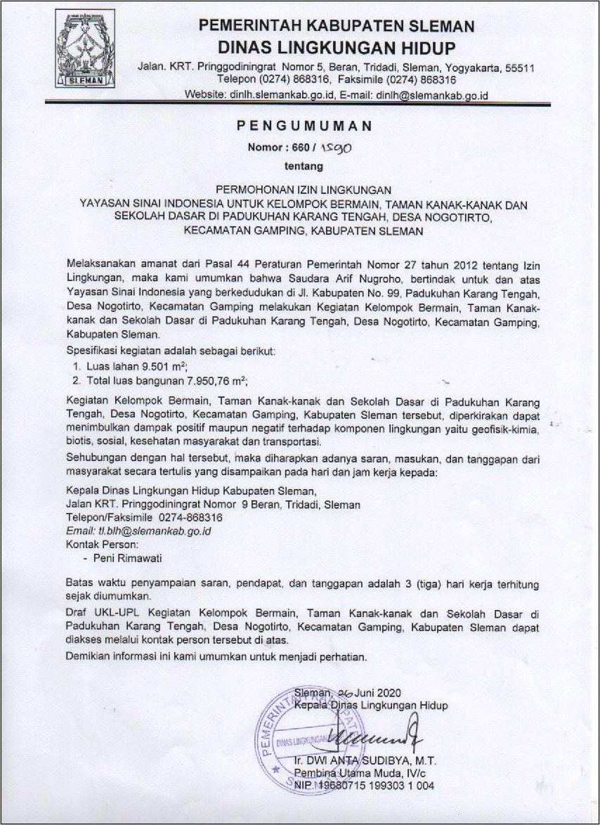 Contoh Surat Izin Dari Yayasan