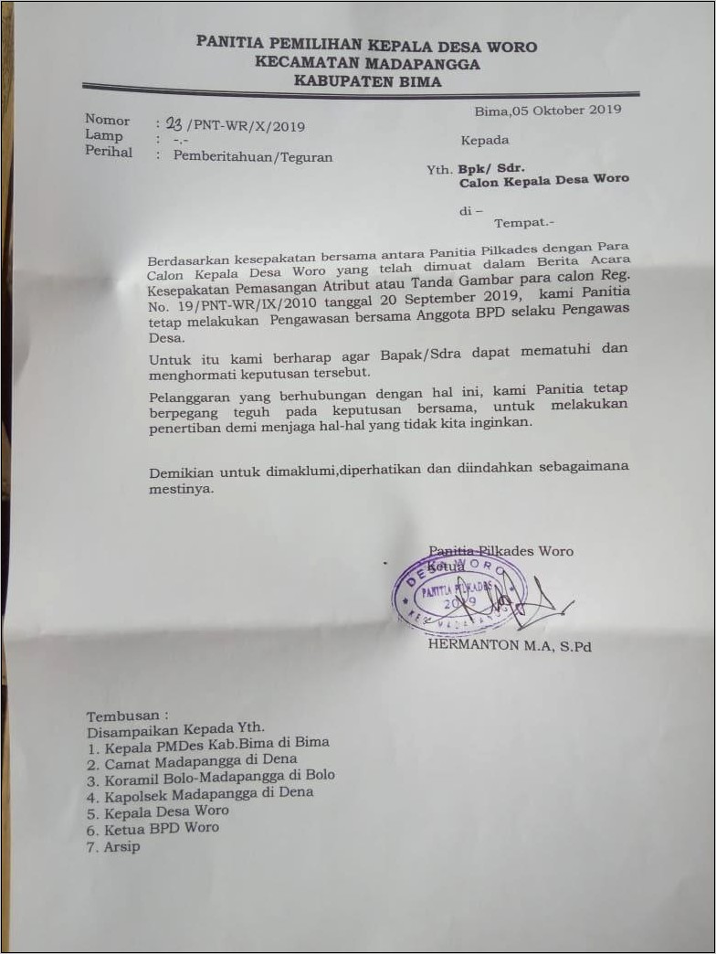 Contoh Surat Izin Kegiatan Ke Kepolisian