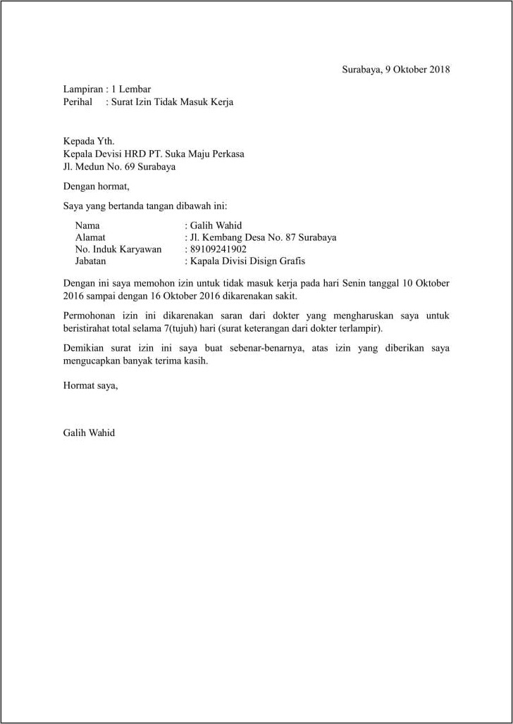 Contoh Surat Izin Masuk Armada Baru Pertamina
