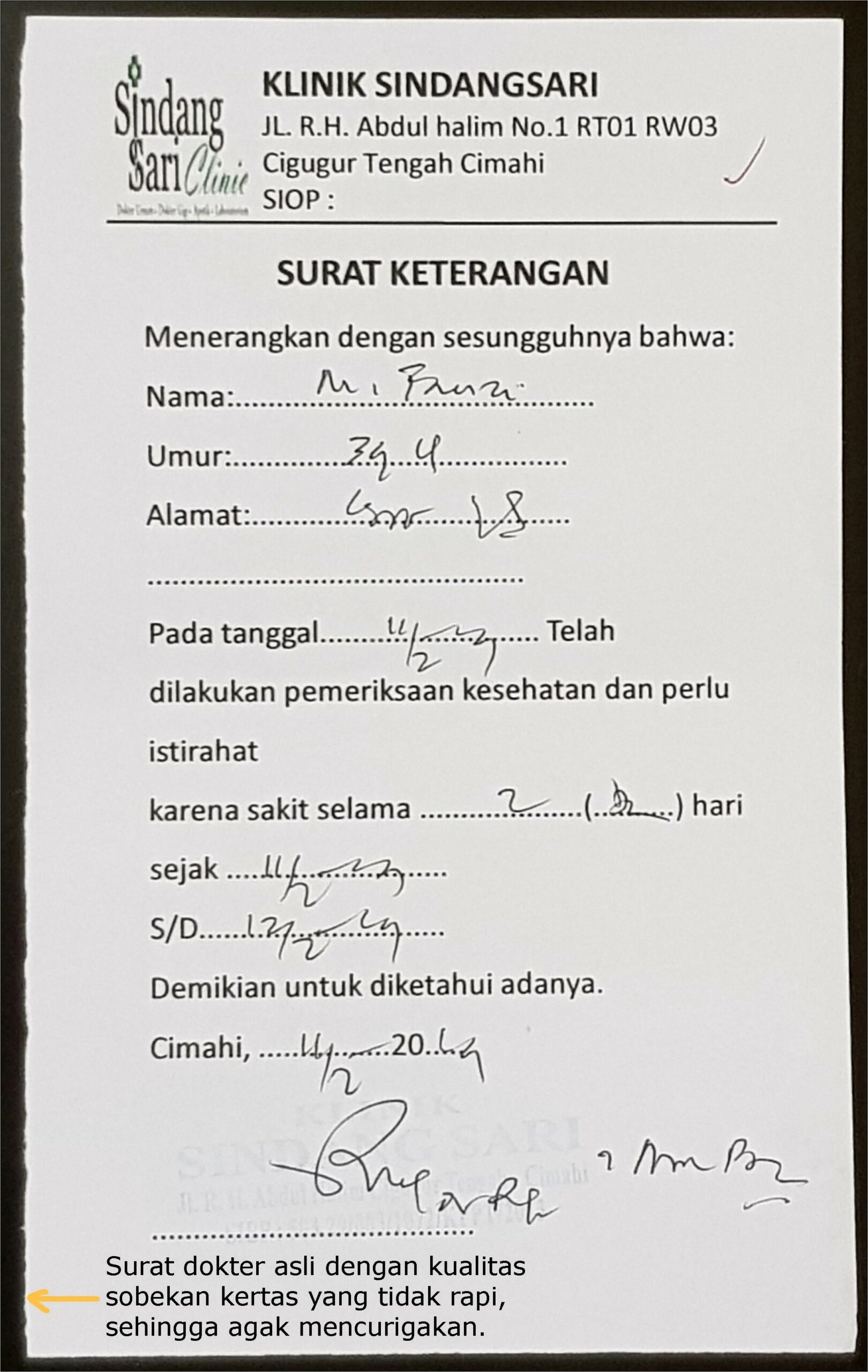 Contoh Surat Izin Masuk Pembangkit