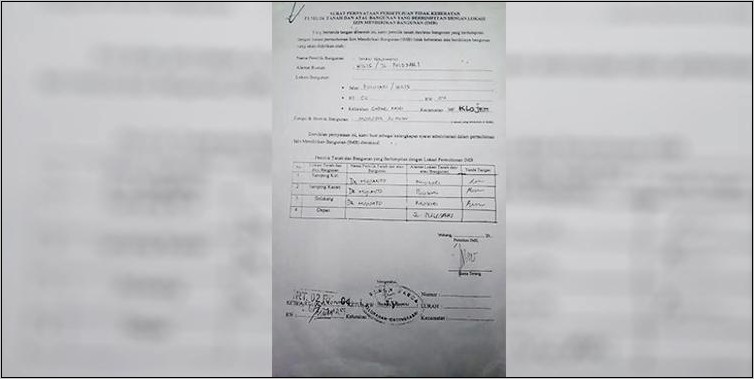 Contoh Surat Izin Mendirikan Tower