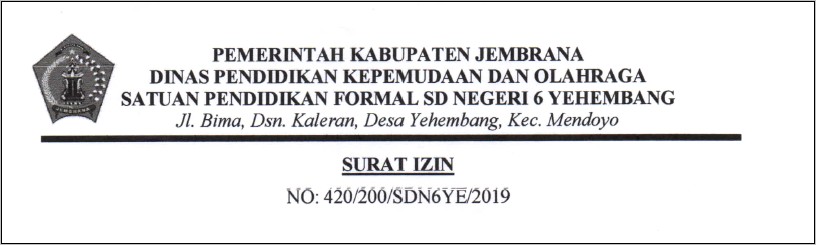 Contoh Surat Izin Mengikuti Kegiatan Karawitan