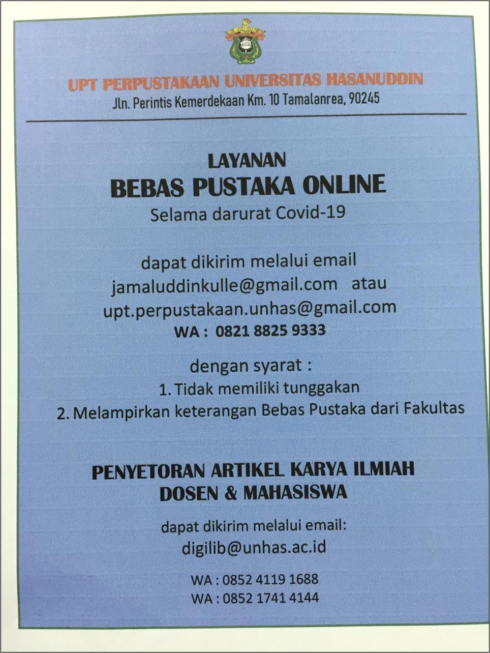 Contoh Surat Izin Peminjaman Teknik Geologi Unhas