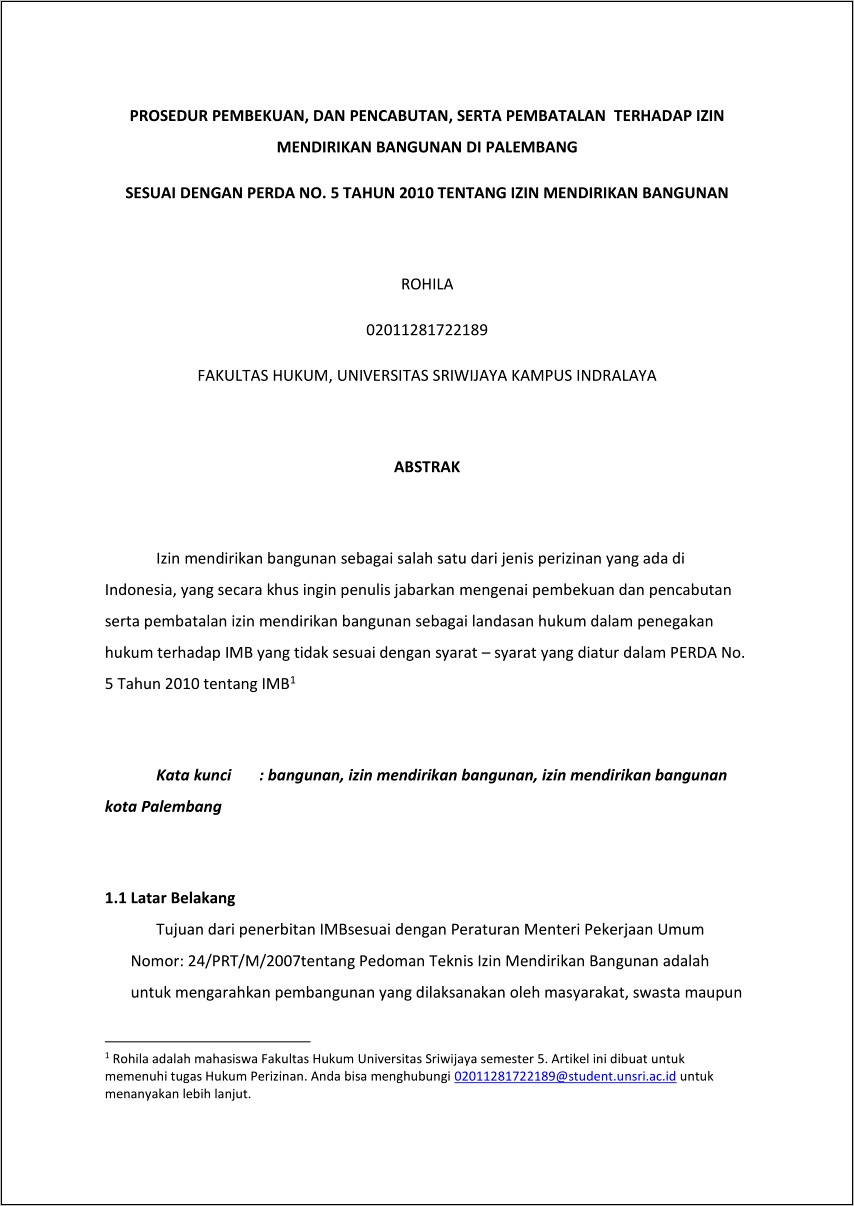 Contoh Surat Pembatalan Izin