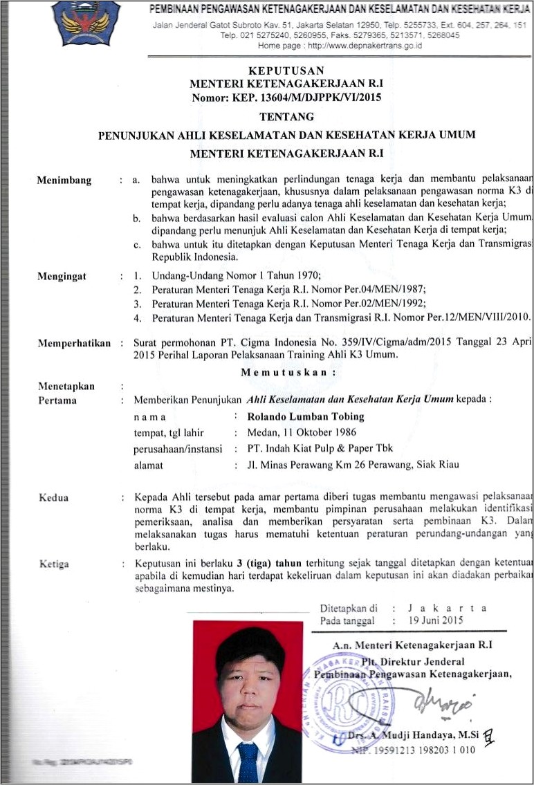 Contoh Surat Pengangkatan Direktur Perusahaan