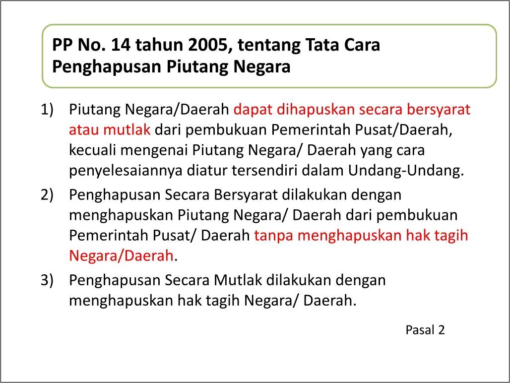 Contoh Surat Penghapusan Hutang Perusahaan
