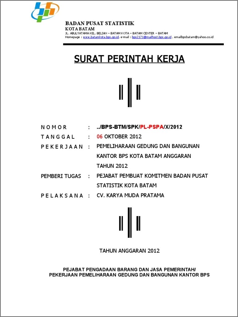 Contoh Surat Permohonan Pengecatan