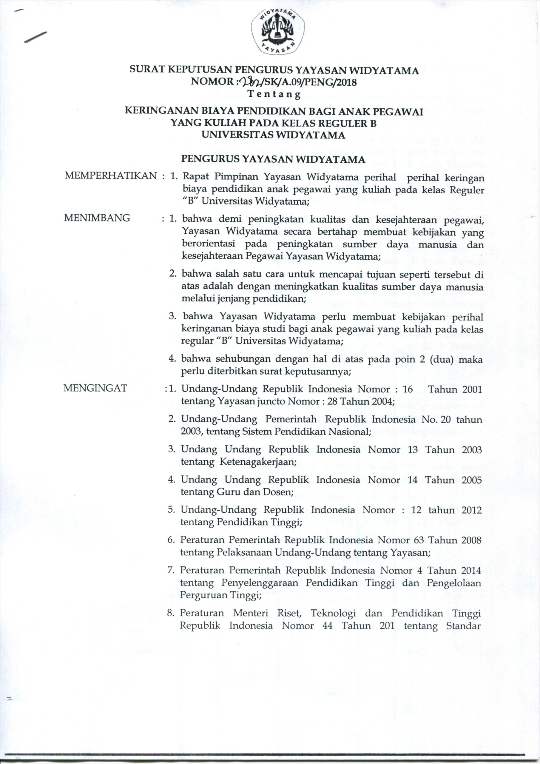 Contoh Surat Permohonan Pengurangan Biaya Spp