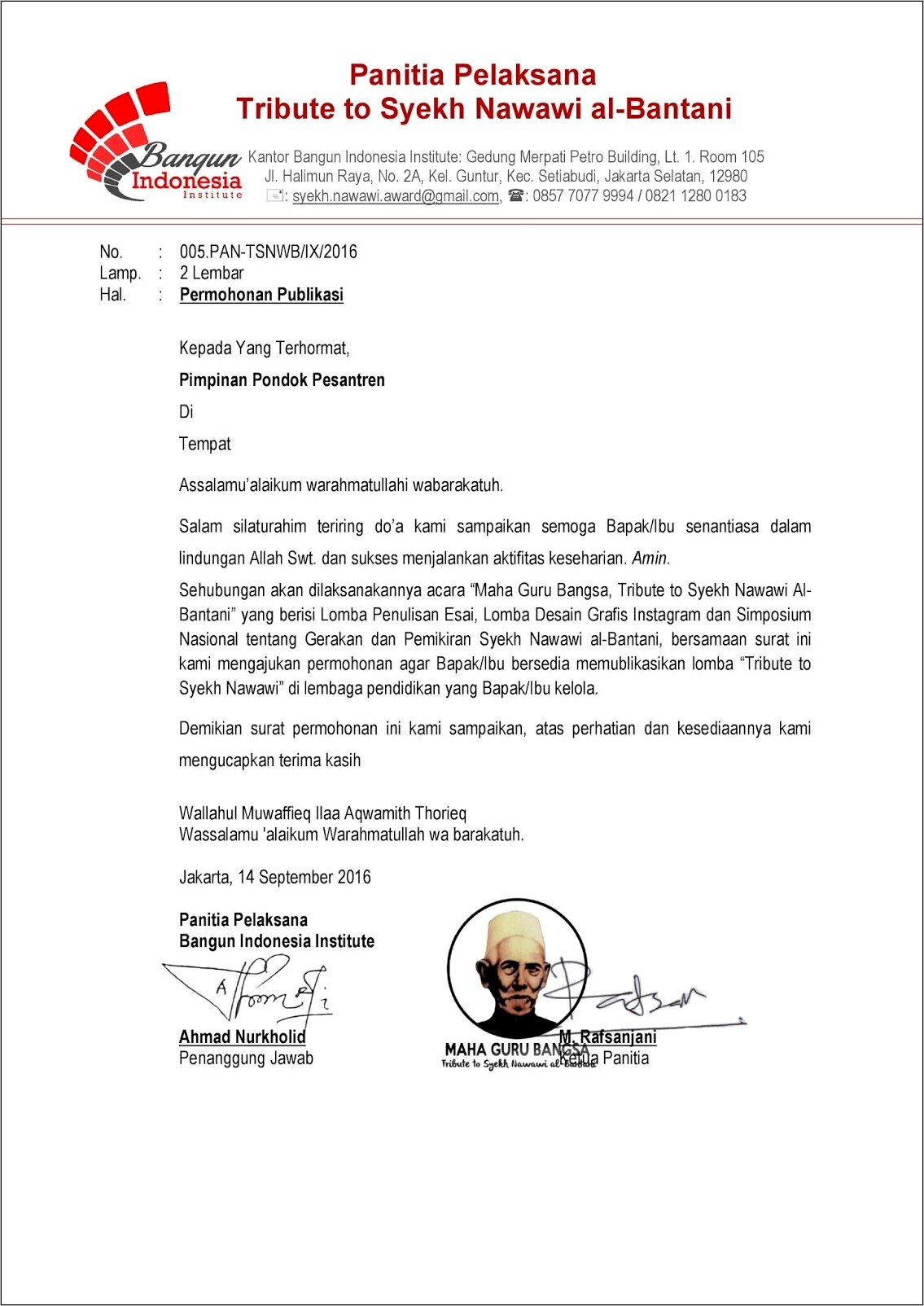 Contoh Surat Permohonan Perizinan Untuk Kegiatan