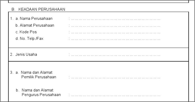 Contoh Surat Permohonan Perpanjangan Wajib Lapor Ketenagakerjaan