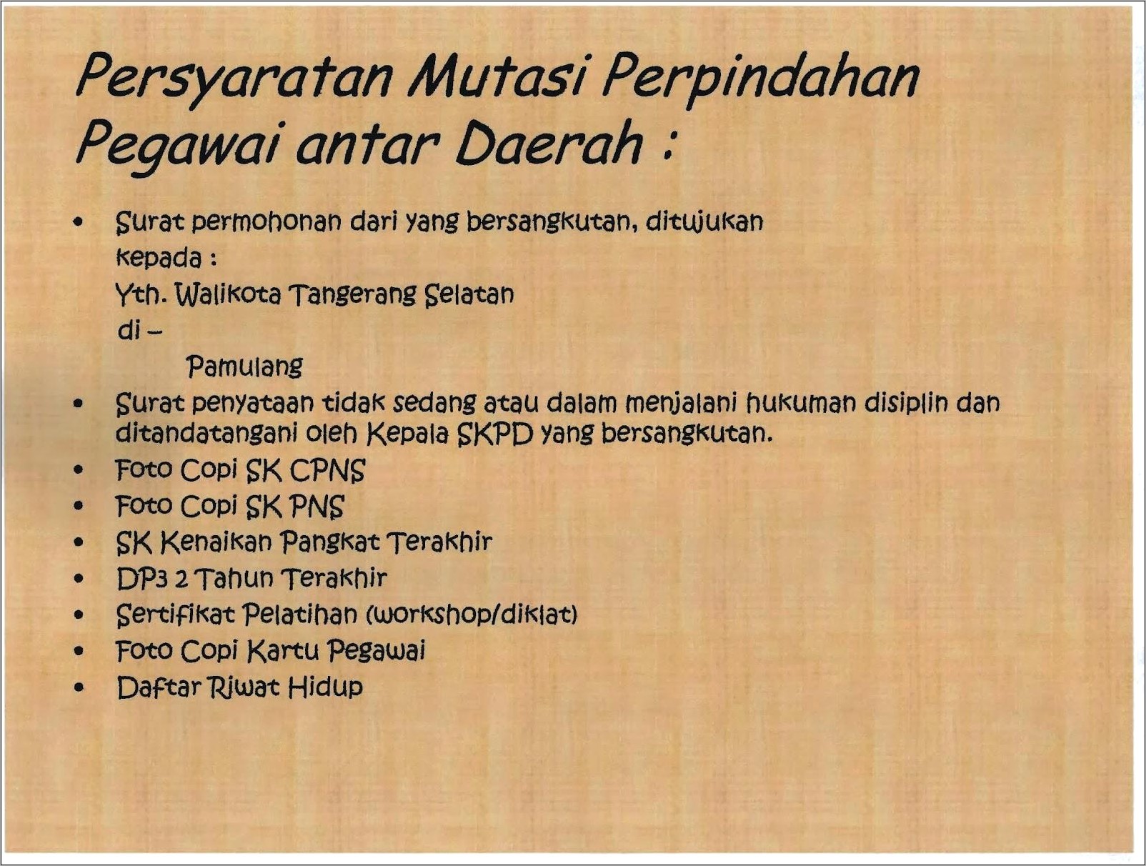 Contoh Surat Permohonan Pindah Tugas Pns Bidan Antar Kabupaten