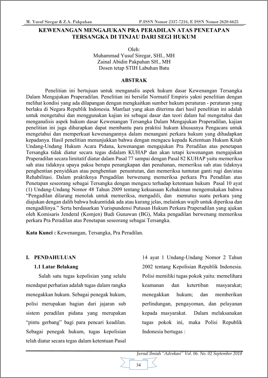 Contoh Surat Permohonan Praperadilan Pdf