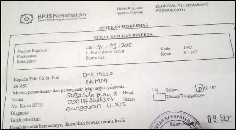 Contoh Surat Permohonan Rs Ke Bpjs Obat Prolanis Bpjs