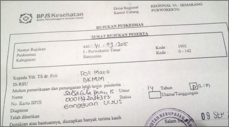 Contoh Surat Permohonan Rs Ke Bpjs Obat Prolanis Bpjs