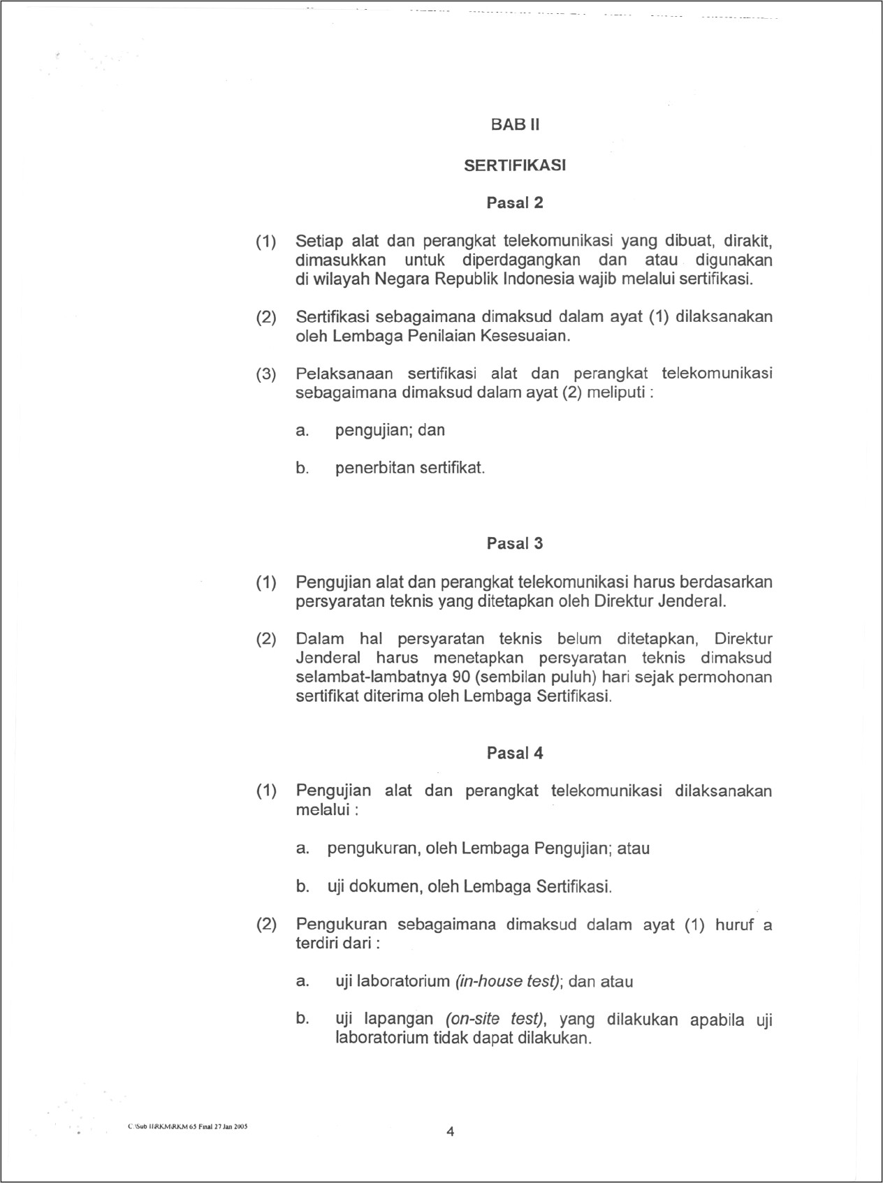 Contoh Surat Permohonan Sertifikasi Alat Dan Perangkat Telekomunikasi