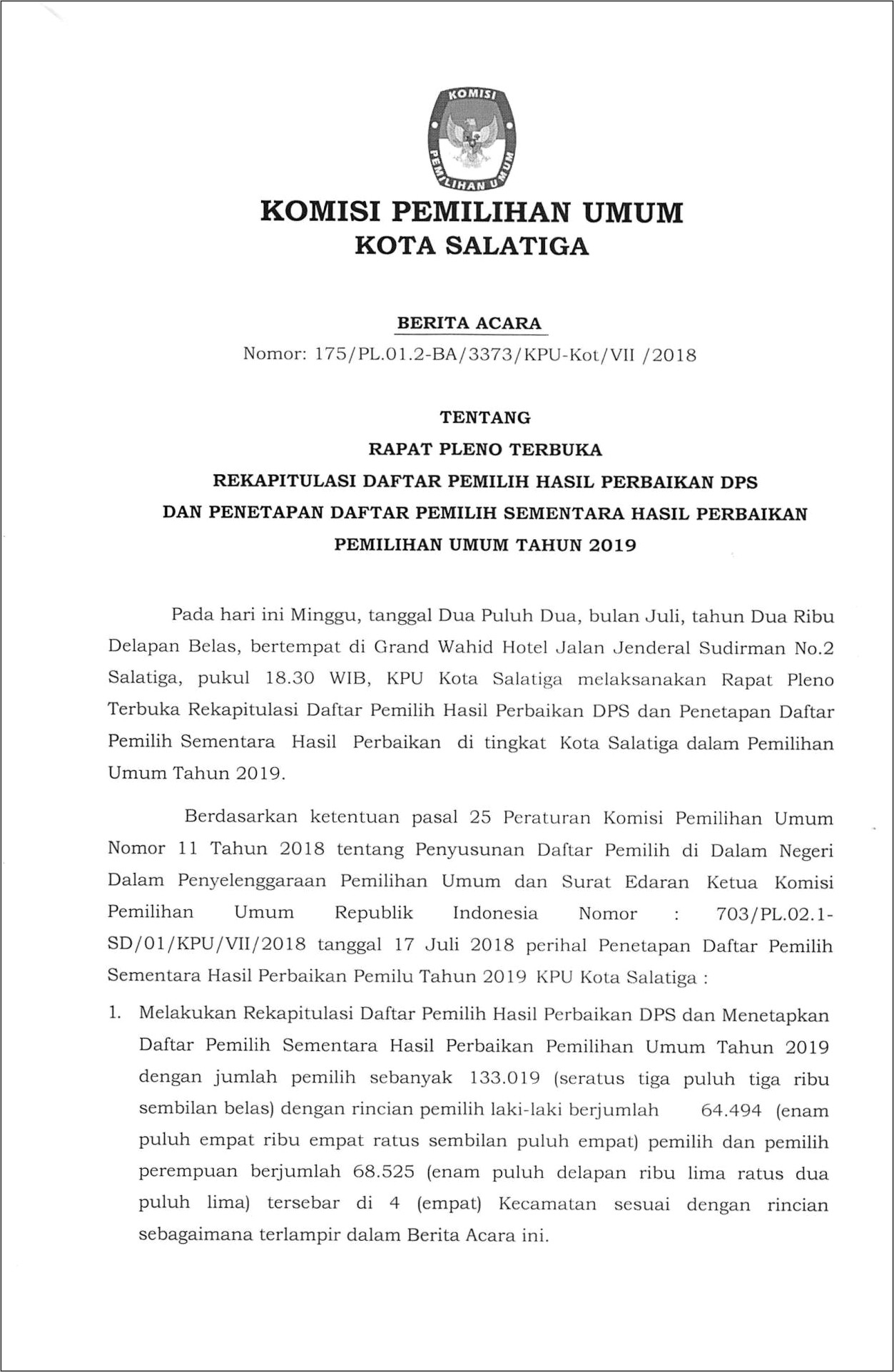 Contoh Surat Permohonan Sosialisasi Ke Kpu