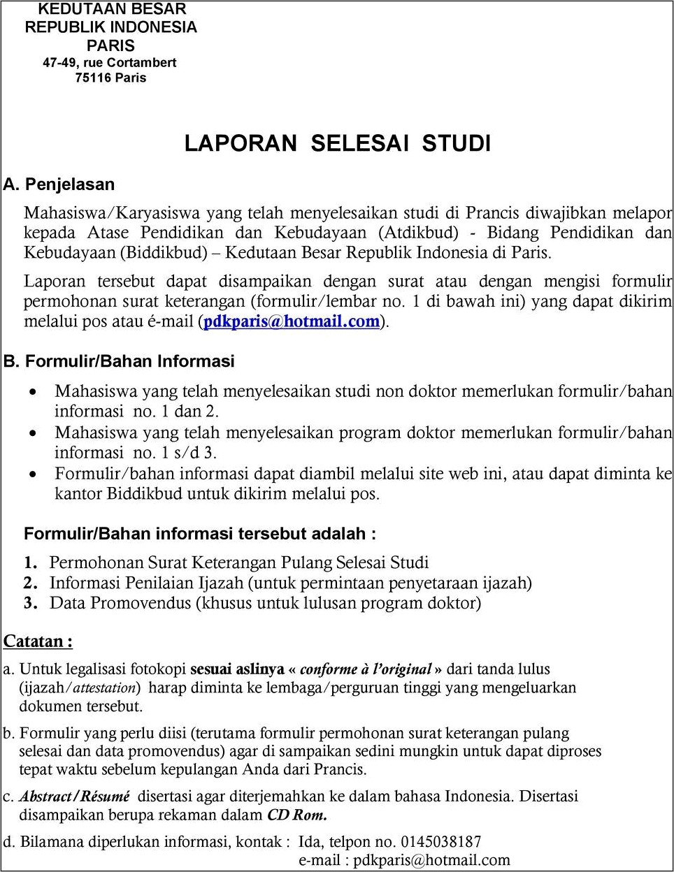 Contoh Surat Permohonan Studi Lanjut