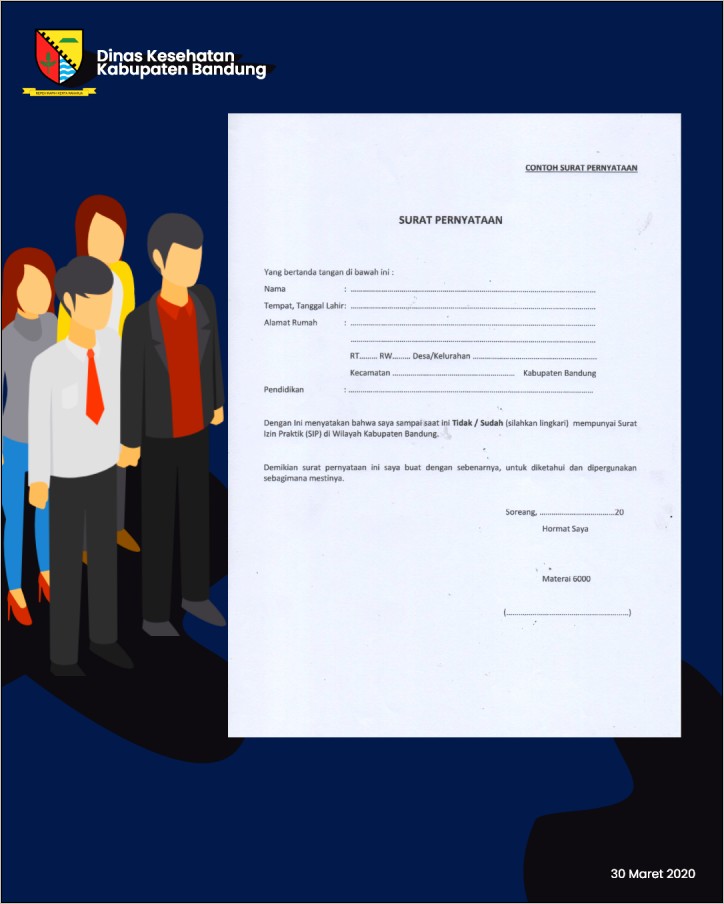 Contoh Surat Permohonan Surat Rekomendasi Pemeriksaan Kesehatant