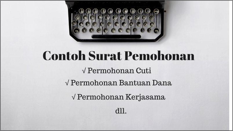 Contoh Surat Permohonan Tempat Rapat