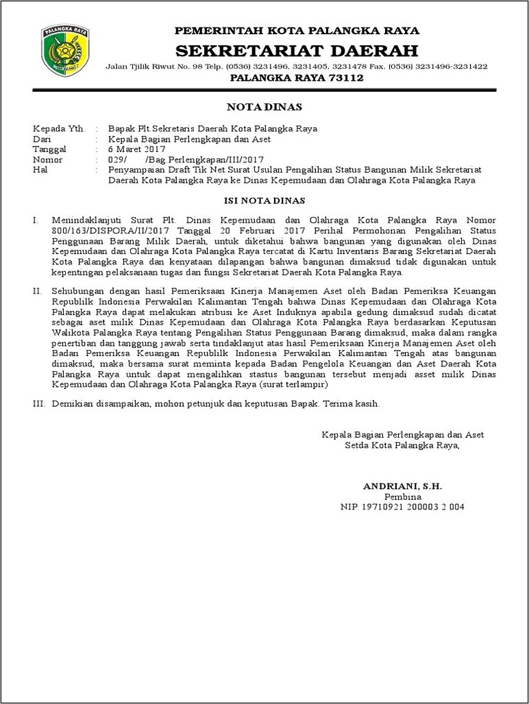 Contoh Surat Permohonan Tim Penaksiran Bangunan Gedung