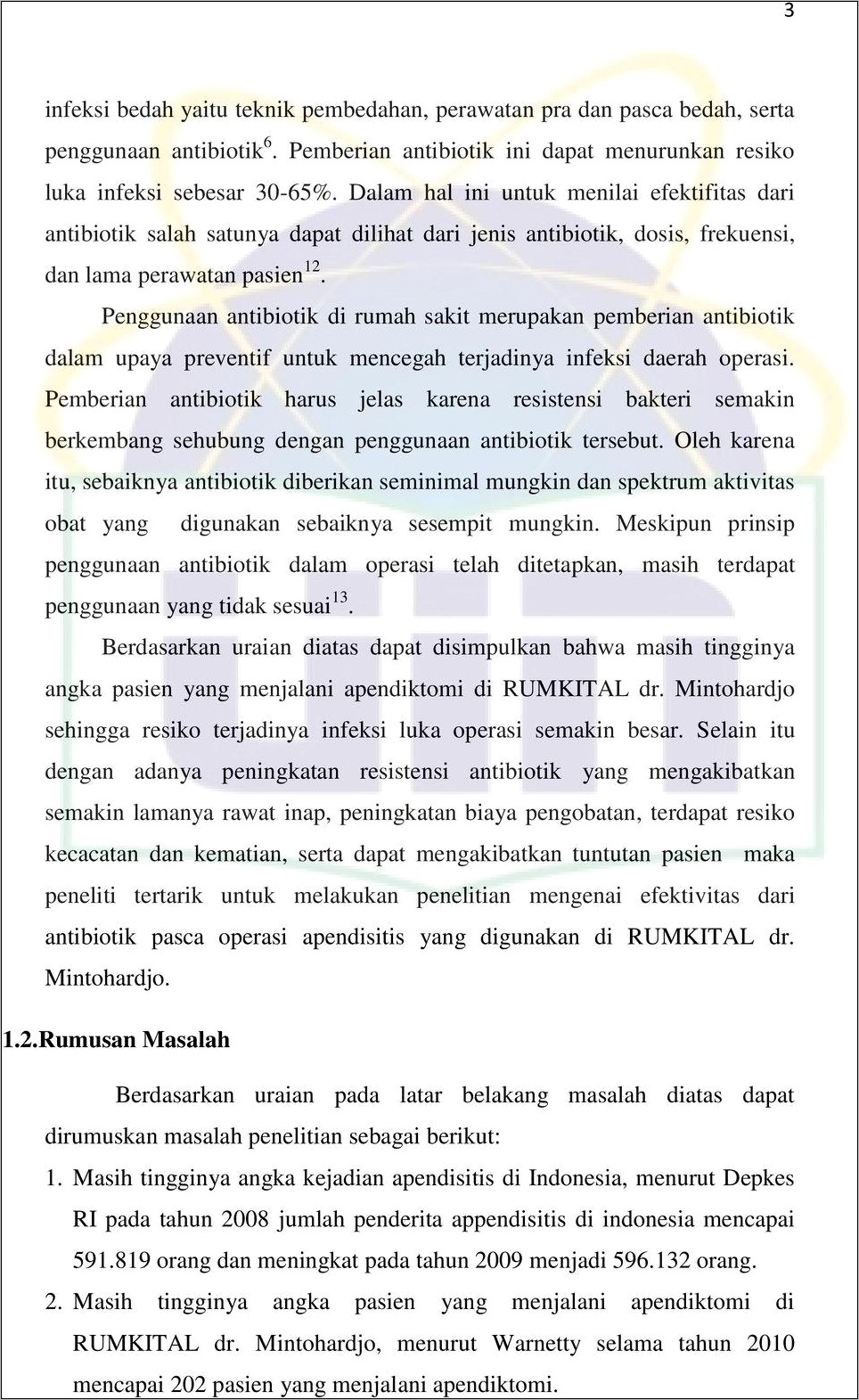 Contoh Surat Permohonan Tindakan Rumah Sakit Mintoharjo