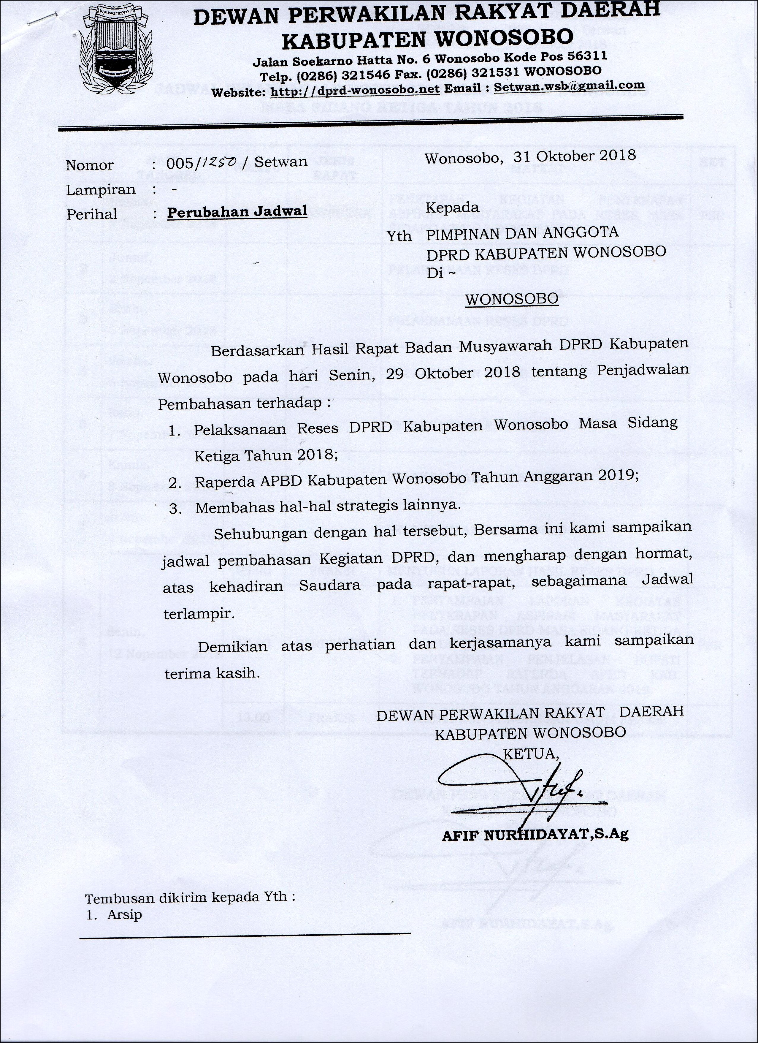 Contoh Surat Permohonan Ubah Email Notifikasi