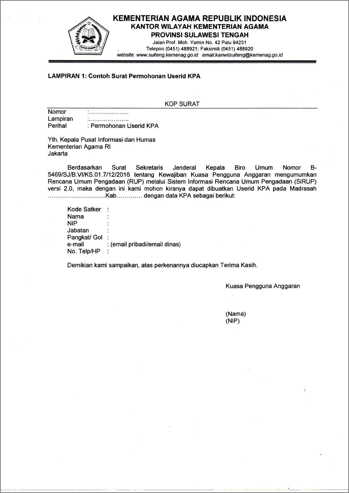 Contoh Surat Permohonan Untuk Daftar Ke Erp Sap