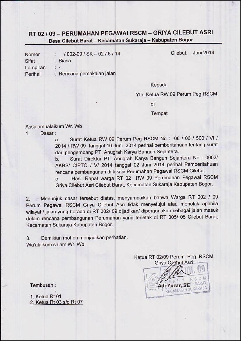 Contoh Surat Permohonan Untuk Dermaga