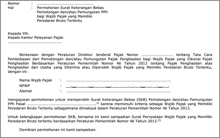 Contoh Surat Permohonan Untuk Keperluan Tax Amnesty Pajak Mobil