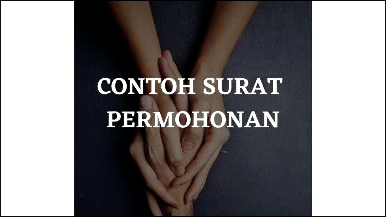 Contoh Surat Permohonan Untuk Polisi