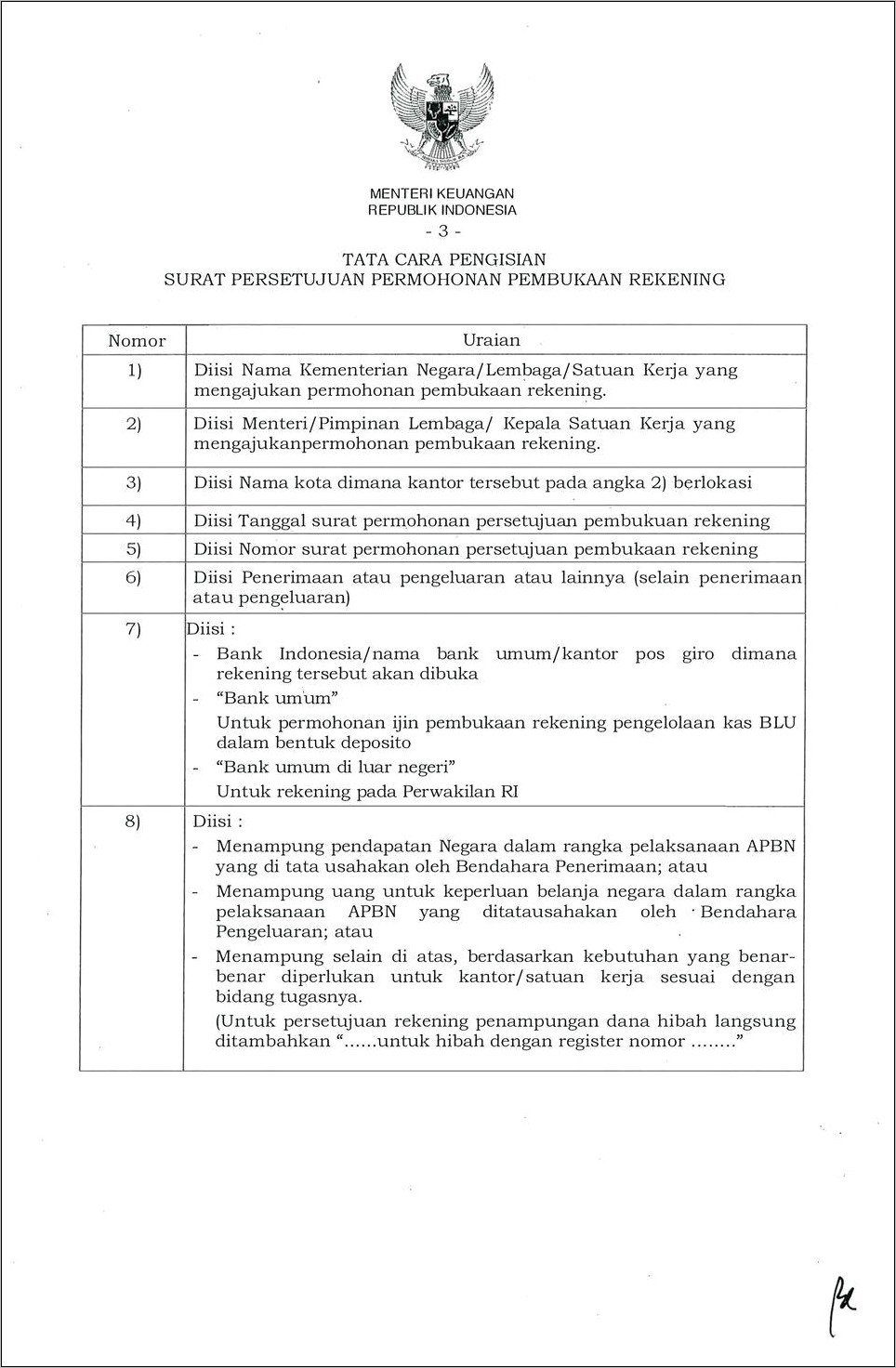 Contoh Surat Pernyataan Pengelolaan Rekeninig