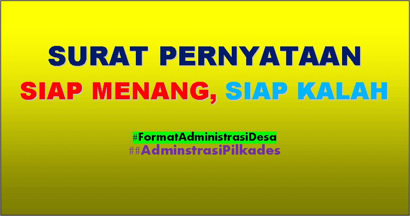 Contoh Surat Pernyataan Peregristasian