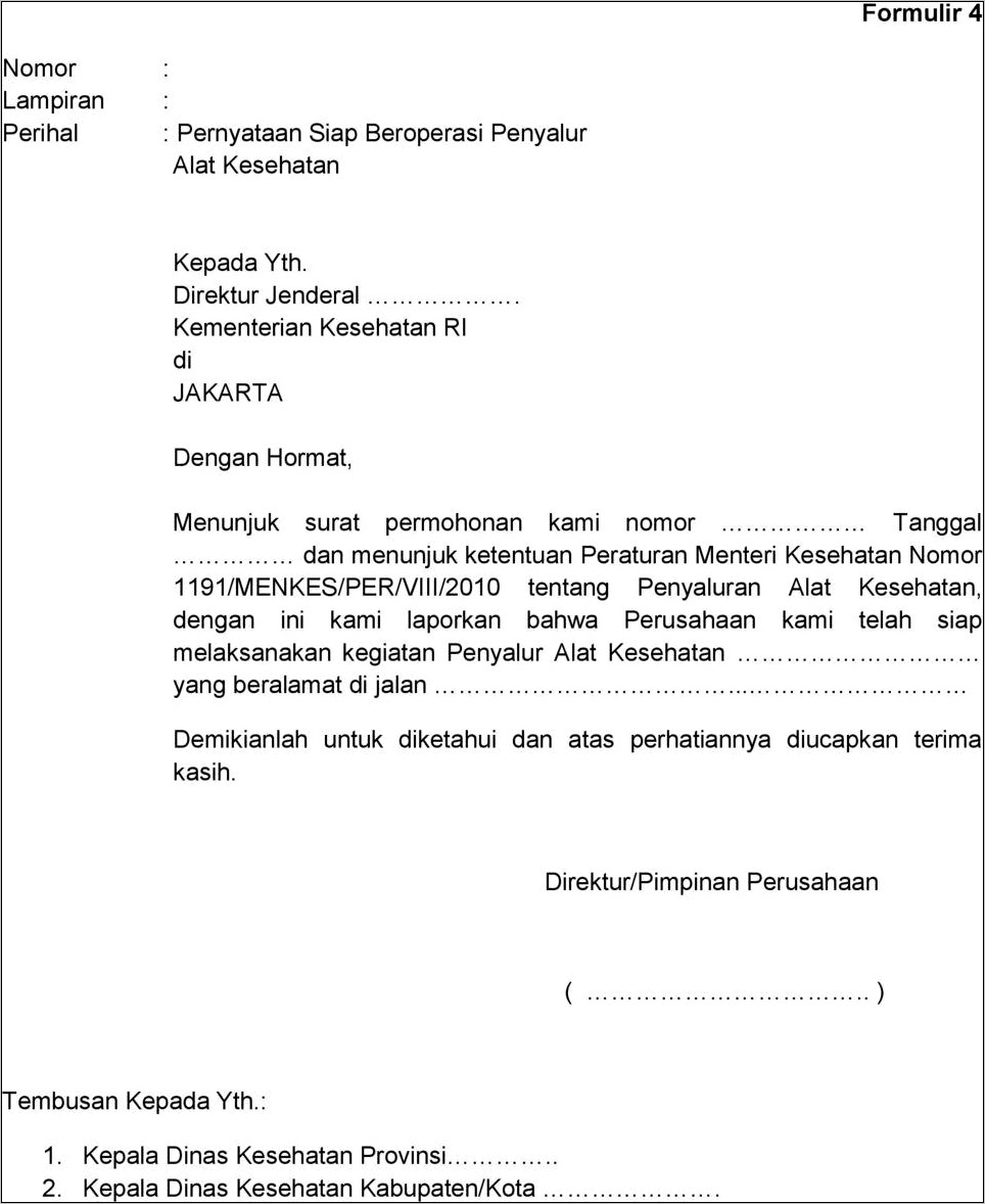 Contoh Surat Pernyataan Perusahaan Sudah Tidak Beroperasi