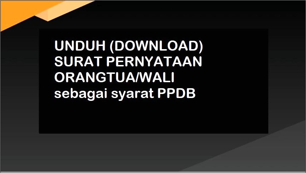 Contoh Surat Pernyataan Pisah Usaha