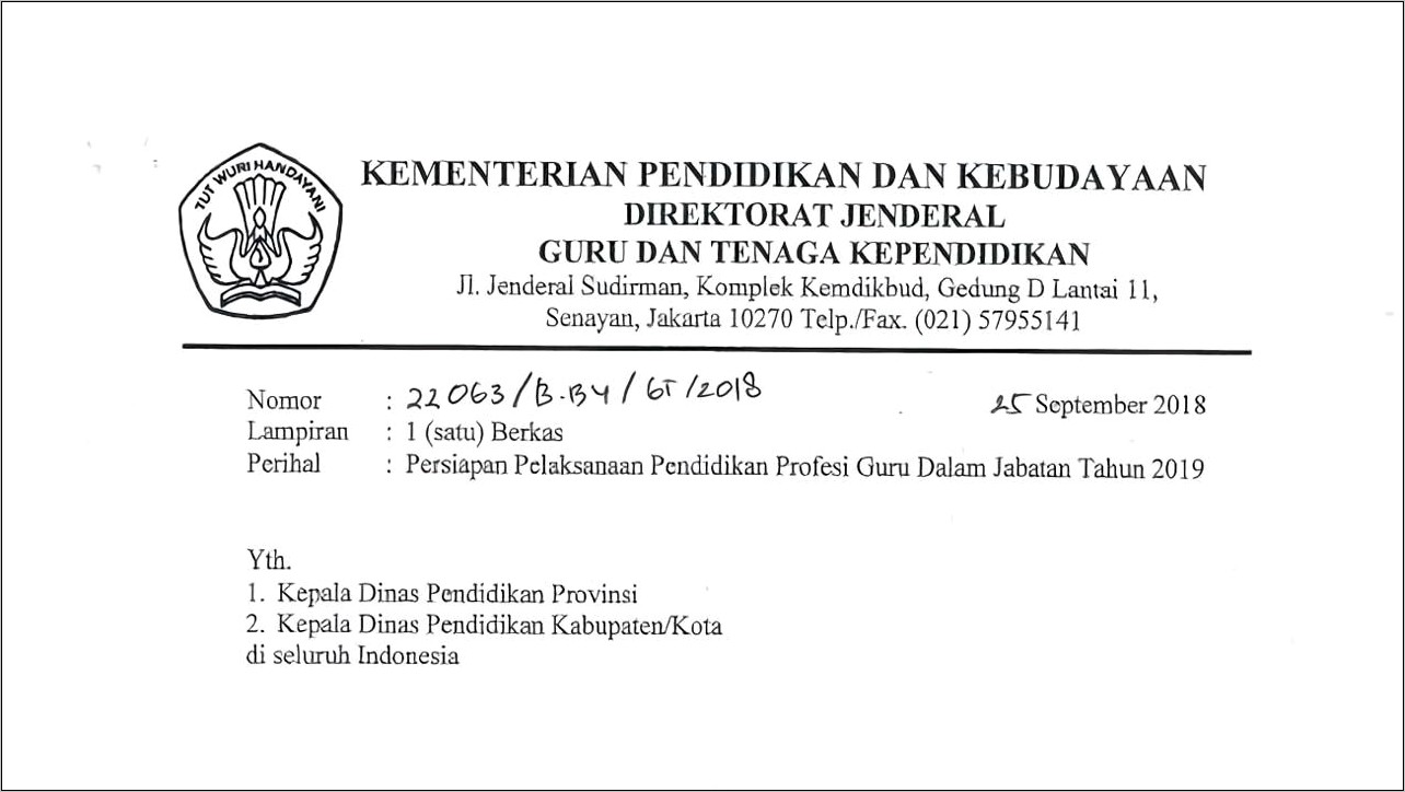 Contoh Surat Pernyataan Pretest Ppg 2019