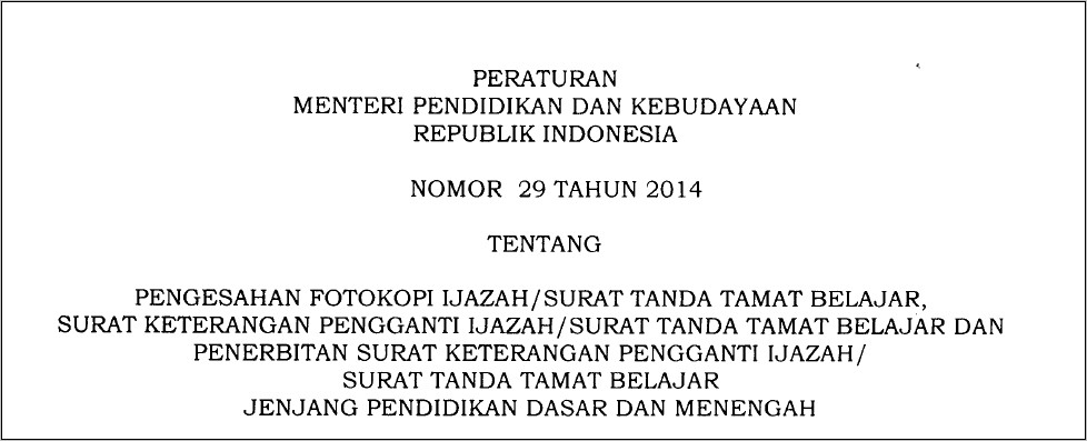 Contoh Surat Pernyataan Salah Penulisan Nama Di Ijazah